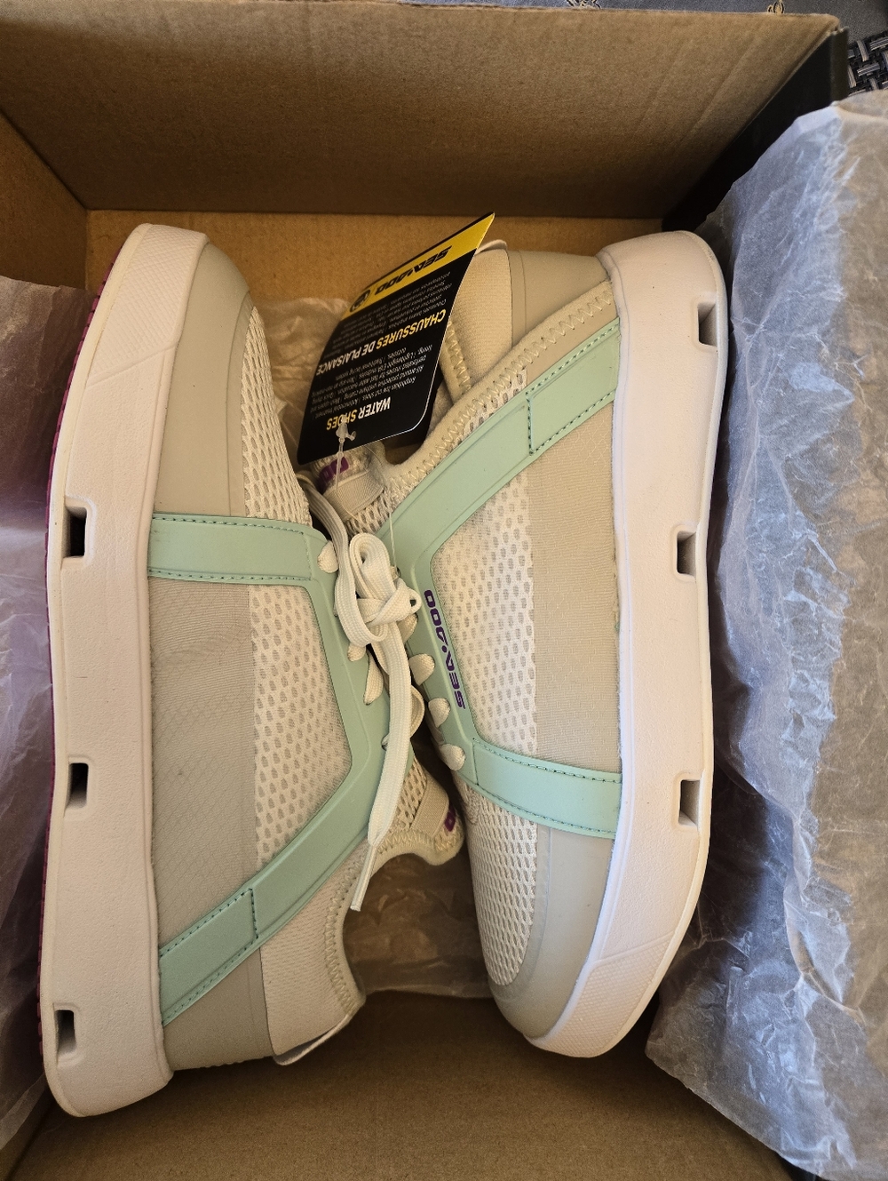 SeadooOEM New Unisex Us 7 EU 39 Low Cut Perforated Non-sLip Water Mesh Shoes NIB